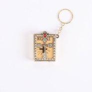 Keychain Bible Ornate Gold Pack of 6