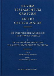 Novum Testamentum Graecum Editio Critica Maior, (ECM) I.1/2