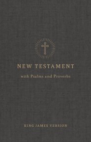 KJV Pocket New Testament with Psalms and Proverbs, Charcoal