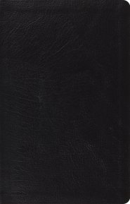 ESV Large Print Thinline Reference Bible, Red Letter (Genuine Leather, Black)
