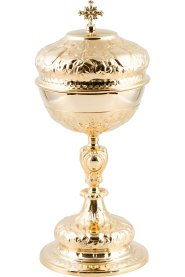 Gold Plated Ciborium H 33 cm