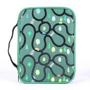 Green Map Canvas Bible Cover - Medium