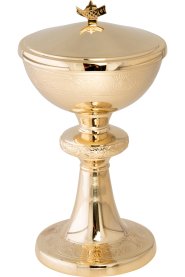 Ciborium gold plated H 23 cm