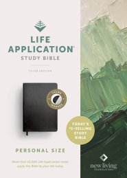 NLT Life Application Study Bible, Third Edition, Personal Size (Bonded Leather, Black, Indexed, Red Letter)