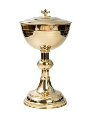 Golden Plated Ciborium H 28 cm