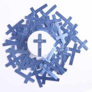 God Loves You Blue Pocket Cross - Pack of 1000