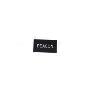 Badge Engraved Deacon Black Magnet