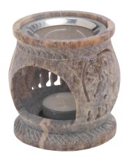 Soapstone Incense Burner H 8.5 cm