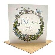 Dedication Wildflowers Single Card