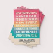 The 2026 Calendar from The Christian Poster Company.