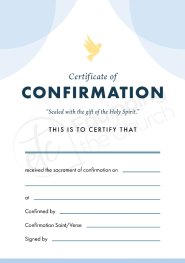 ETC Confirmation Certificate A5 Portrait (pack of 10)