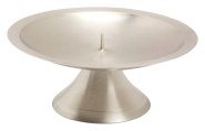 Nickel Plated Candlestand with Small Thorn D 13.5 cm