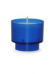 4 Hour Blue Plastic - cased lights with Skirt Pack 36