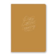 Pray Without Ceasing Prayer Journal Mustard Faux Leather