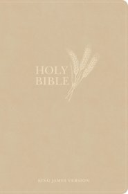 KJV Giant Print Reference Bible, Cream Cloth Over Board