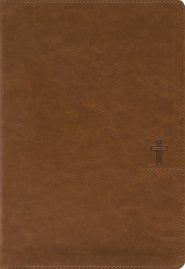 NASB, Thinline Bible, Giant Print, Leathersoft, Brown, Red Letter, 1995 Text, Comfort Print