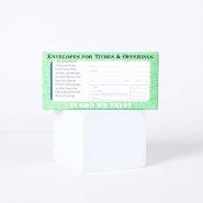 Offering Envelope Treasure 1 Tim. 6 Pack of 100