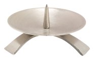 Nickel Plated Candlestand with Big Thorn D 9.5 cm