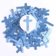 God Answers Prayers Blue Pocket Cross - Pack of 1000