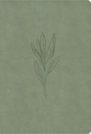 NASB Super Giant Print Reference Bible, Sage Suedesoft