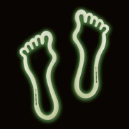 Glow-in-the-Dark Footprints (Set of 6)