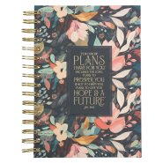 Journal Spiral Black For I Know the Plans Jer. 29:11