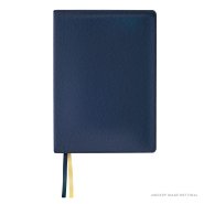 Lsb, Handy Size, Inside Column Reference, Paste-Down Blue Faux Leather, Red Letter