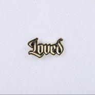 Lapel Pin Loved Gold Pack of 3