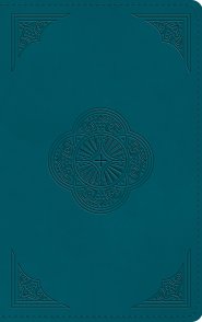 ESV Thinline Bible, Red Letter (TruTone, Deep Teal, Rotunda Design)