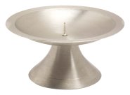 Matt Nickel Plated Candlestand with Small Thorn D 11cm