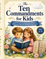 The Ten Commandments for Kids: 10 Heartwarming Bible Stories About Kindness, Honesty, Respect, and Love - ages 4-9
