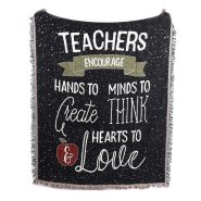 Teachers Encourage Hands, Minds & Hearts Tapestry 150 x 132cm