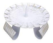 White & Gold Iron Candle Holder D 10 cm