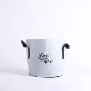 Grow Bag Love Grey - Handles - 11.4litres