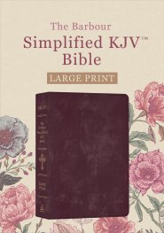 Barbour Simplified KJV Bible--Large Print [Shimmering Velvet Burgundy]