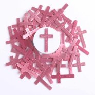 I Can Do All Things Pink Pocket Cross - Pack of 50
