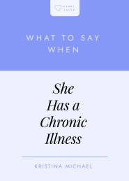 What to Say When She Has a Chronic Illness