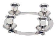 Nickel Plated Candle Holder D 21 cm
