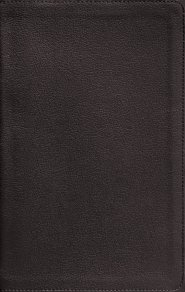 NASB, Personal Size Bible, Large Print, Genuine Leather, Calfskin, Black, Red Letter, 1995 Text, Thumb Indexed, Comfort Print