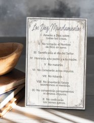 Spanish Plaque-The Ten (Los Diez) (6" x 9")