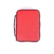 Red & Black Canvas Bible Cover - Large