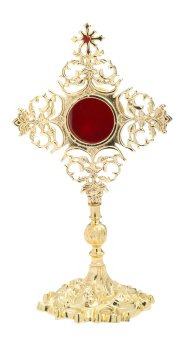 Gold Plated Reliquary H 32 cm