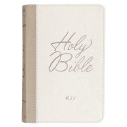 KJV Bible Mini Pocket Faux Leather, White