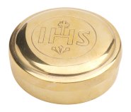 Gold Plated Container for Hosts D 8 cm