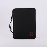 Cross Patch Canvas Bible Cover - Extra Large