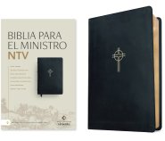 Biblia para el ministro NTV, letra grande con Filament (SentiPiel, Negro, Letra Roja)