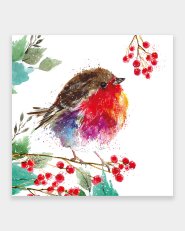 Joyful Robin (Pack of 10) Leprosy Mission Christmas Cards