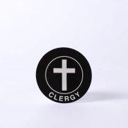 Clergy Badge with Static Cling - Pack of 6