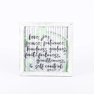 Fruit Of The Spirit Corrugated Tin Wall Decor