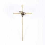 8" Gold Praying Hands Wall Cross